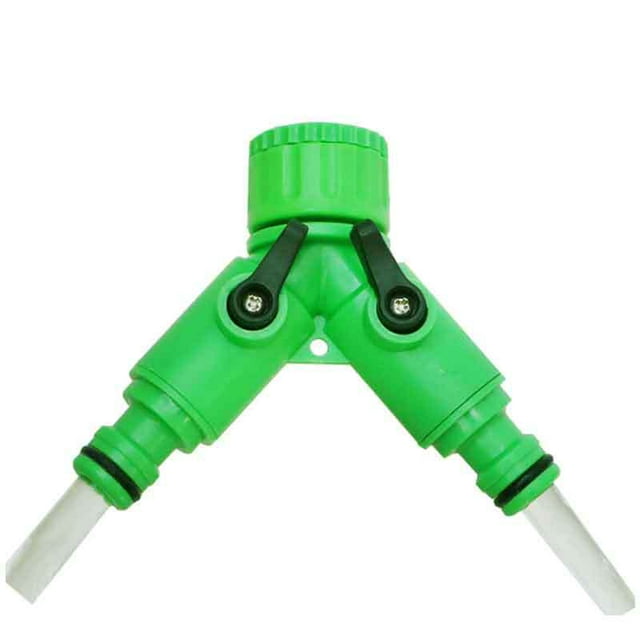 2 Pack Hose Splitter 2 Way, Durable Water Faucet and Garden Hose Y Adapter for Outdoor Use