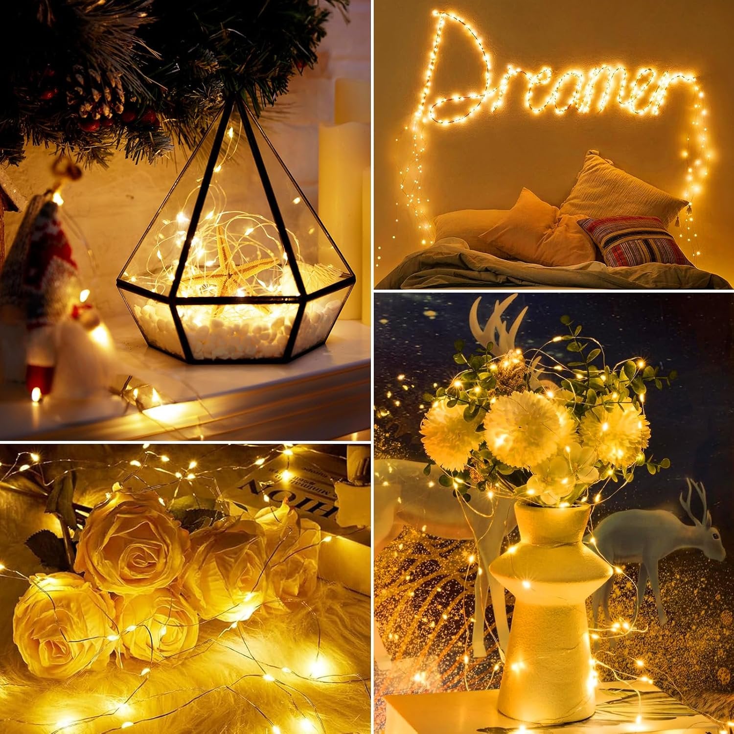 Firefly Mini Lights – String Lights for Wedding, Party, Table Centerpieces, DIY Crafts, Mason Jars, and Christmas Decor