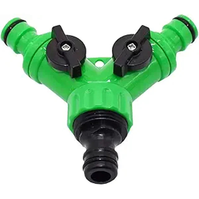 2 Pack Hose Splitter 2 Way, Durable Water Faucet and Garden Hose Y Adapter for Outdoor Use