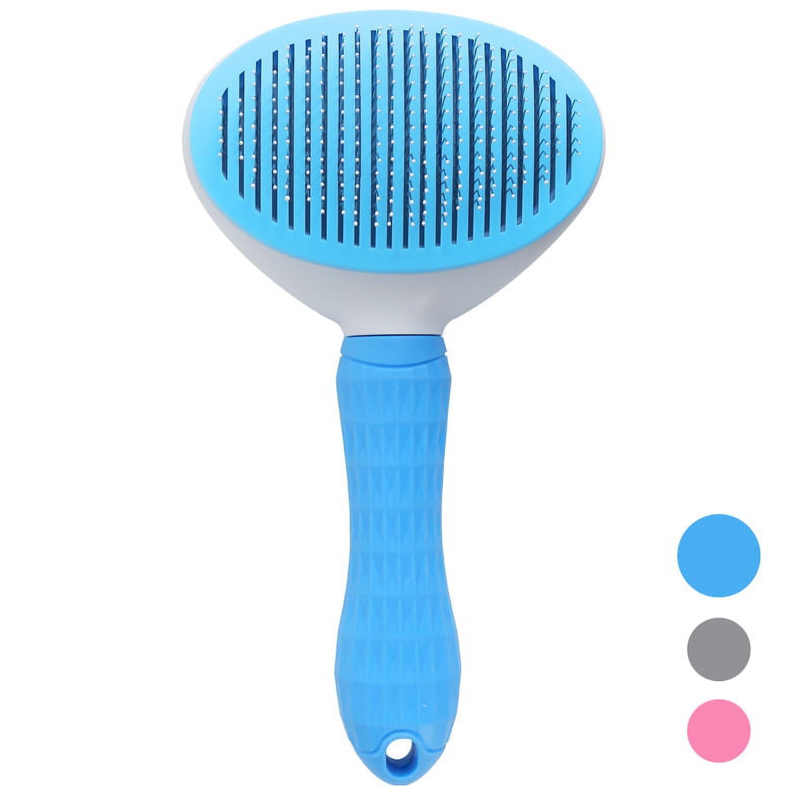 Pet Grooming Rake, Double-Sided Dematting Undercoat Brush for Dogs & Cats, Reduces Shedding