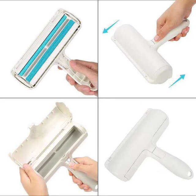 Roller Pet Hair Remover – Reusable Lint Roller for Furniture, Clothing, Carpet & Bedding