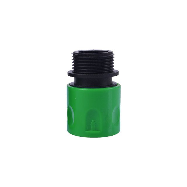 Plastic Garden Hose Quick Connect with Shutoff Valve Set, Male and Female 3/4” Hose Connectors for Easy Water Hose Coupling