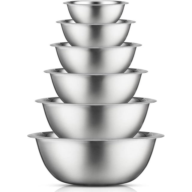 Stainless Steel Mixing Bowl, Kitchen, Cooking and Storage Nesting Dough, Batter Baking Bowls