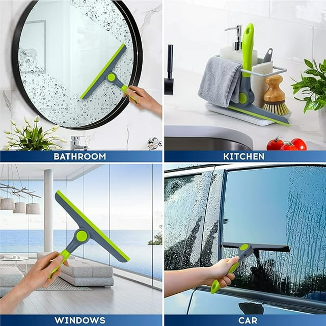 Shower Squeegee for Glass Doors, Squeegee for Window Cleaning, All Purpose Window Cleaner Tool for Car Squeegee, Windshield, Mini Window Squeegee for Home