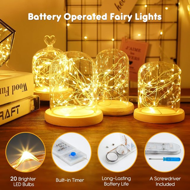 Firefly Mini Lights – String Lights for Wedding, Party, Table Centerpieces, DIY Crafts, Mason Jars, and Christmas Decor