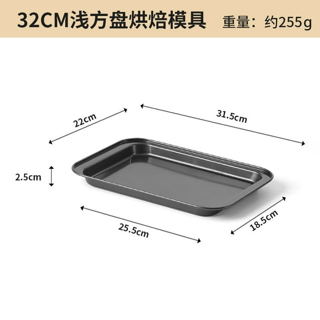 Nonstick Bakeware Set, Baking Pans Sets with Round/Square Cake Pan, Cookie Sheet Sets, Roast Cooling Rack, Carbon Steel Bake