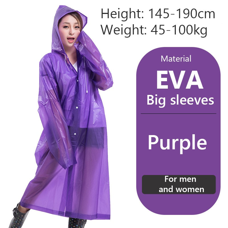 PortableOut Unisex Lightweight Raincoat - Waterproof, Windproof, Packable for Travel & Outdoor Use