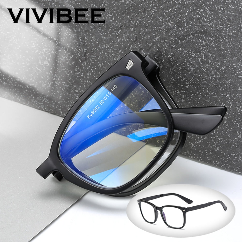 PortableOut Premium Folding Anti-Blue Light Reading Eyeglasses For Screen Protection, Portable, Lightweight