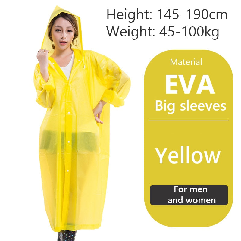 PortableOut Unisex Lightweight Raincoat - Waterproof, Windproof, Packable for Travel & Outdoor Use