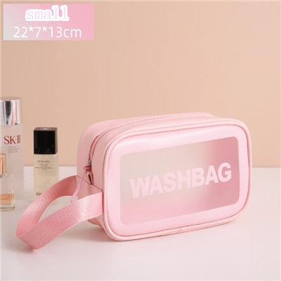 PortableOut Transparent Travel Cosmetic Bag - Lightweight, Waterproof Makeup Organizer Case