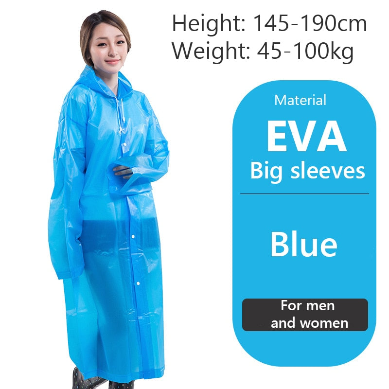 PortableOut Unisex Lightweight Raincoat - Waterproof, Windproof, Packable for Travel & Outdoor Use