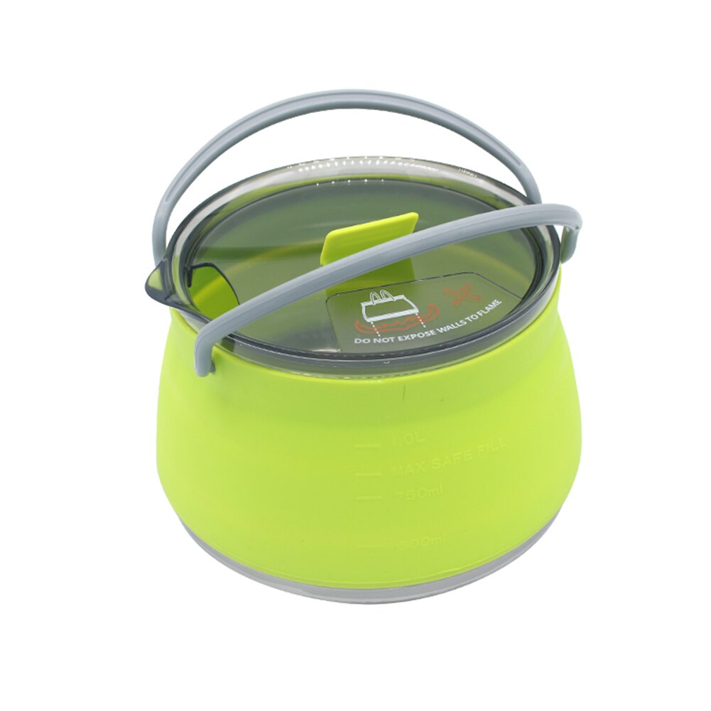 PortableOut Compact Travel Kettle - Foldable Silicone, Lightweight, Easy Storage, Perfect for Camping & Hiking