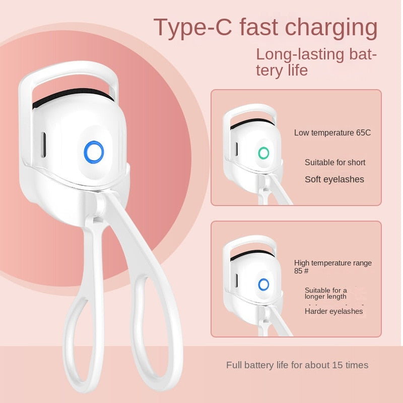 PortableOut Electric Eyelash Curler - Compact, Battery Operated, Heated & Travel-Friendly