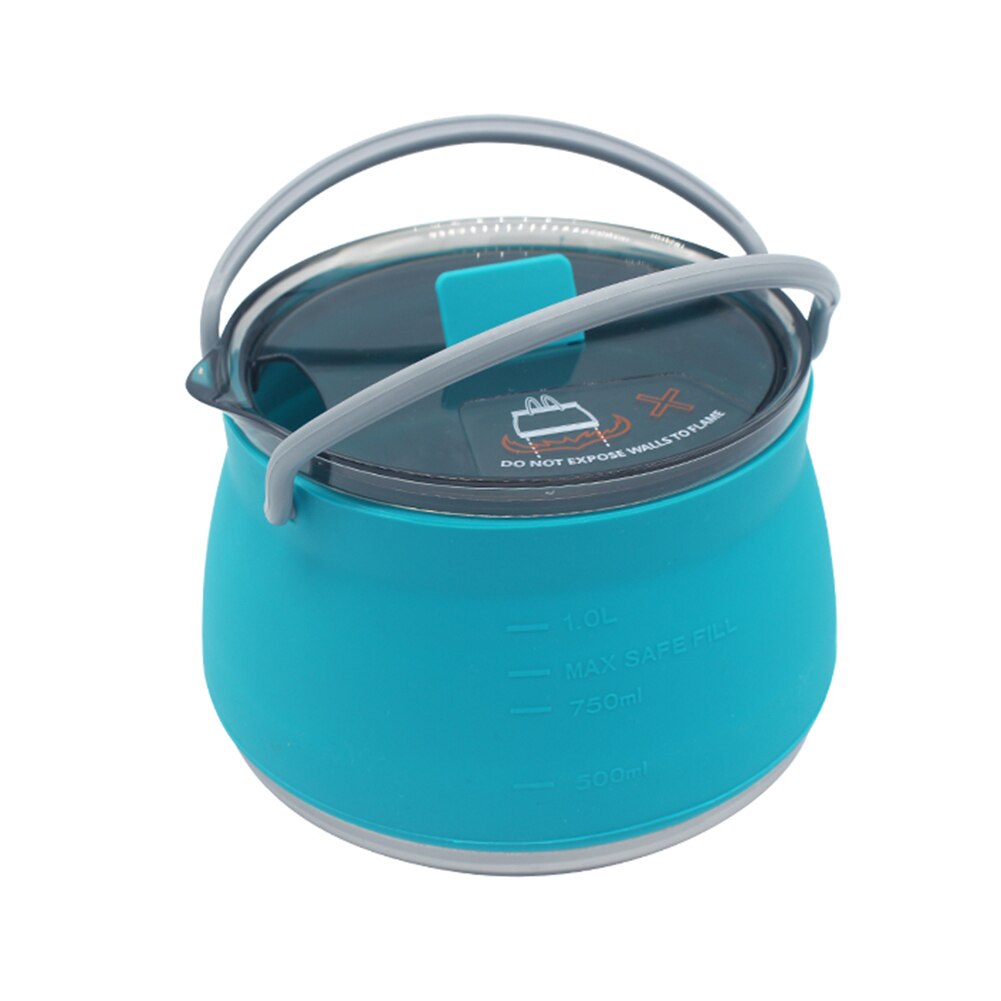 PortableOut Compact Travel Kettle - Foldable Silicone, Lightweight, Easy Storage, Perfect for Camping & Hiking