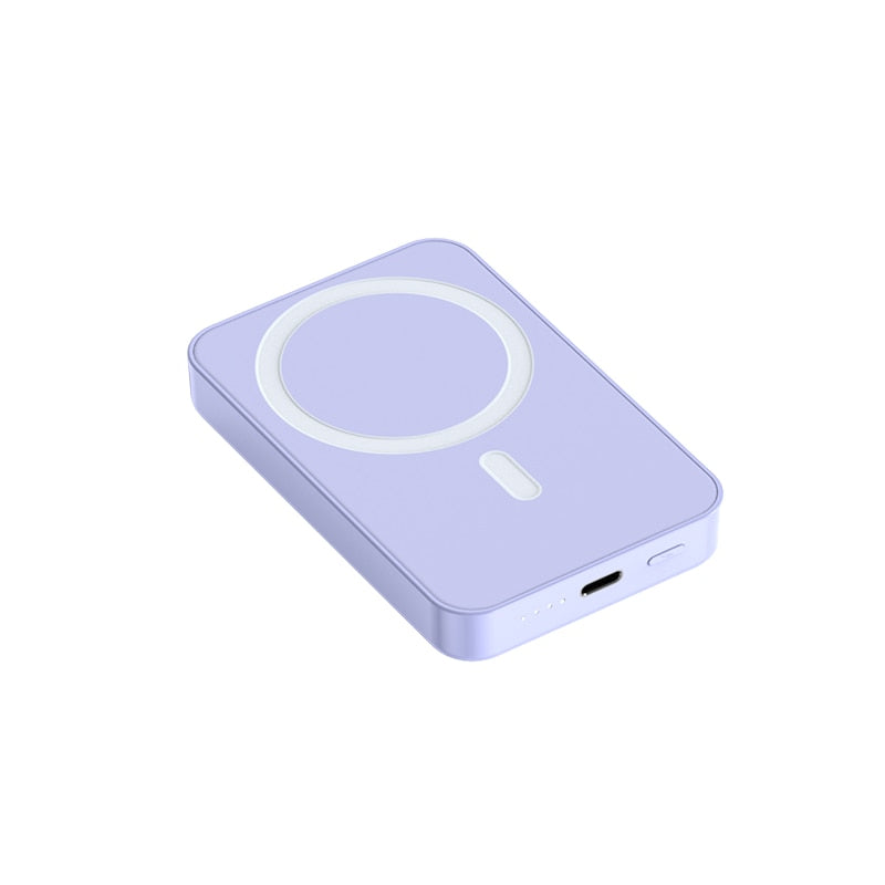 PortableOut Magnetic Mini Power Bank - Compact, Ultra-Portable, Fast-Charging, USB-C Compatible